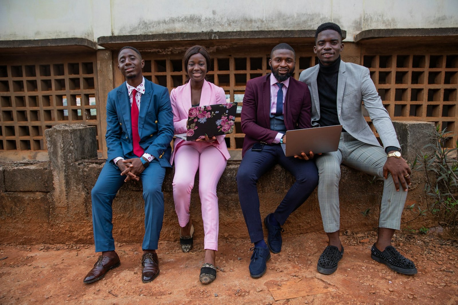 Group of African business people sitting during a meeting, elegant people working
